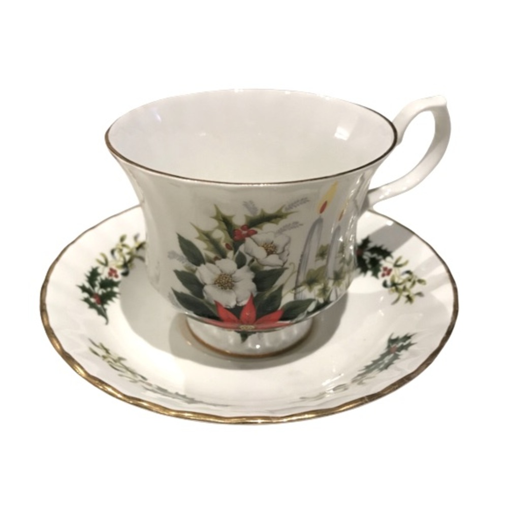 Vintage Blue Bird Yuletide Teacup and Saucer Canada